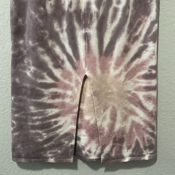 EN SAISON Women's Purple Pink Yellow Tie Dye Midi Skirt, Size L - Picture 6 of 9